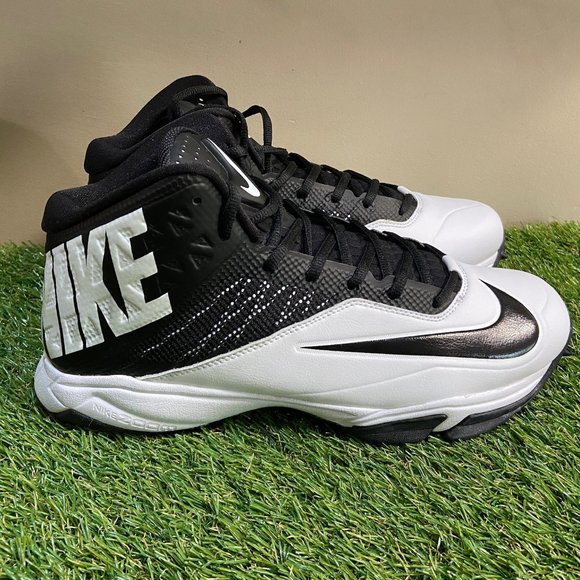 Nike Zoom Code Elite Destroyer Football Cleats Black White 603351-100 Mens 11.5